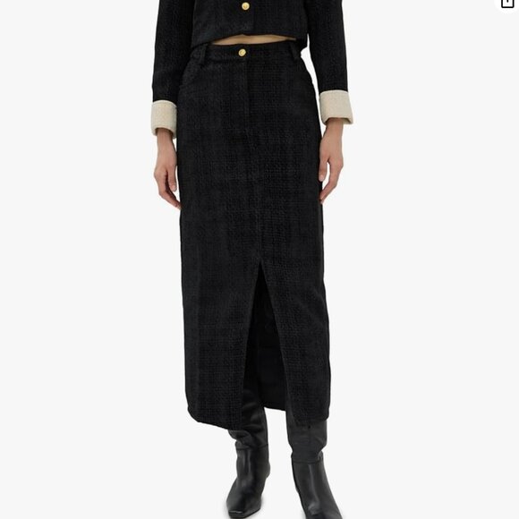 MOON RIVER Front Slit Maxi Skirt - Picture 1 of 3